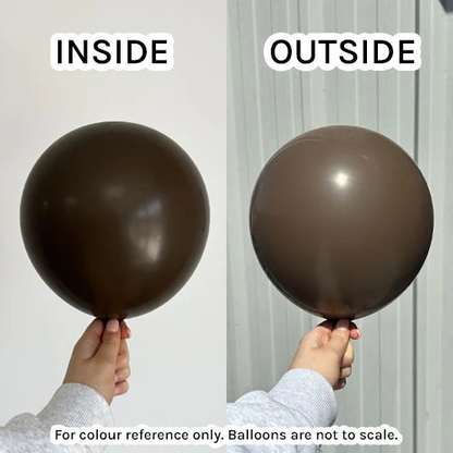 18" Chocolate Brown Round Latex Balloon | I8 Inch Round Balloons