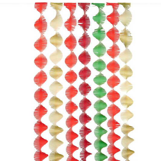 Christmas Paper Streamer Set | Twisty Streamer Decorations