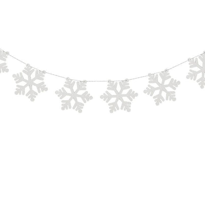 Christmas Garland Wooden Snowflakes