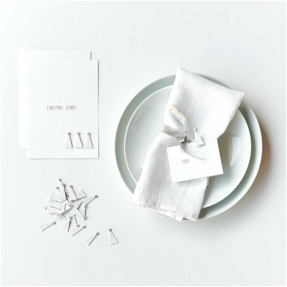 Mini Wooden christmas tree table scatter