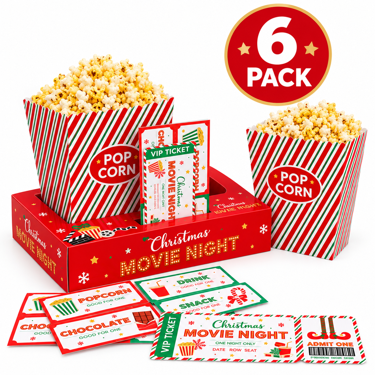 Christmas Movie Night Snack Box kits