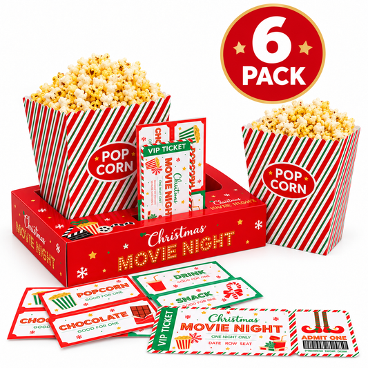 Christmas Movie Night Snack Box kits