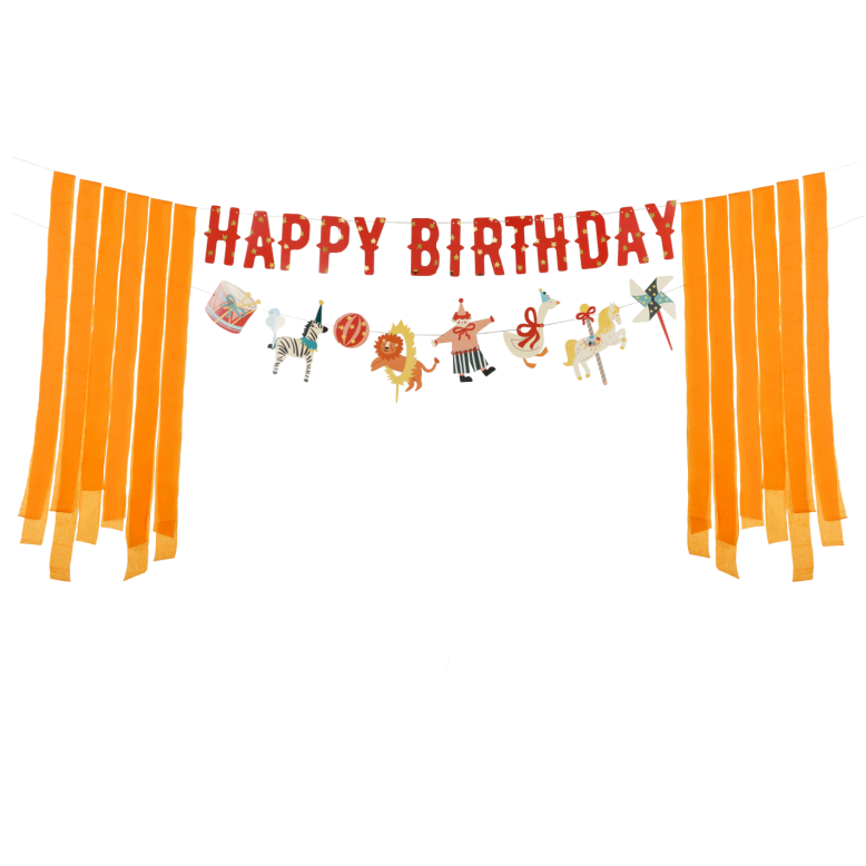 Circus Party Birthday Banner Party Deco