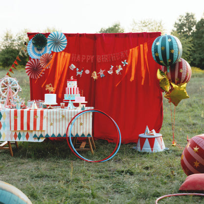 Circus Party Birthday Banner