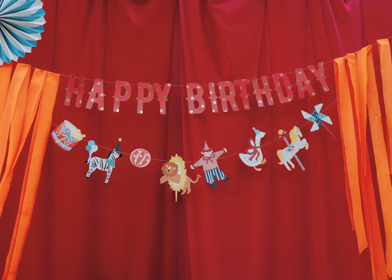 Circus Party Birthday Banner Party Deco