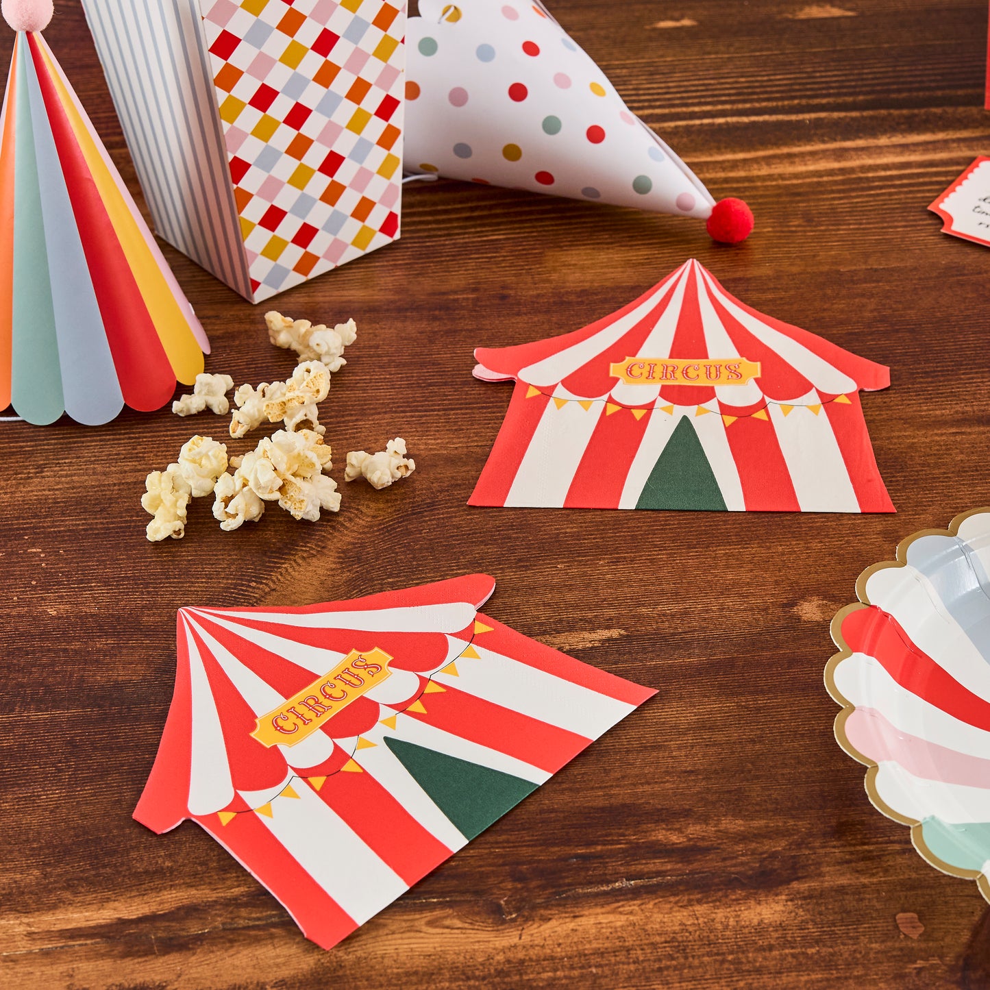 Circus Tent Paper Napkins | Circus Party Decorations UK
