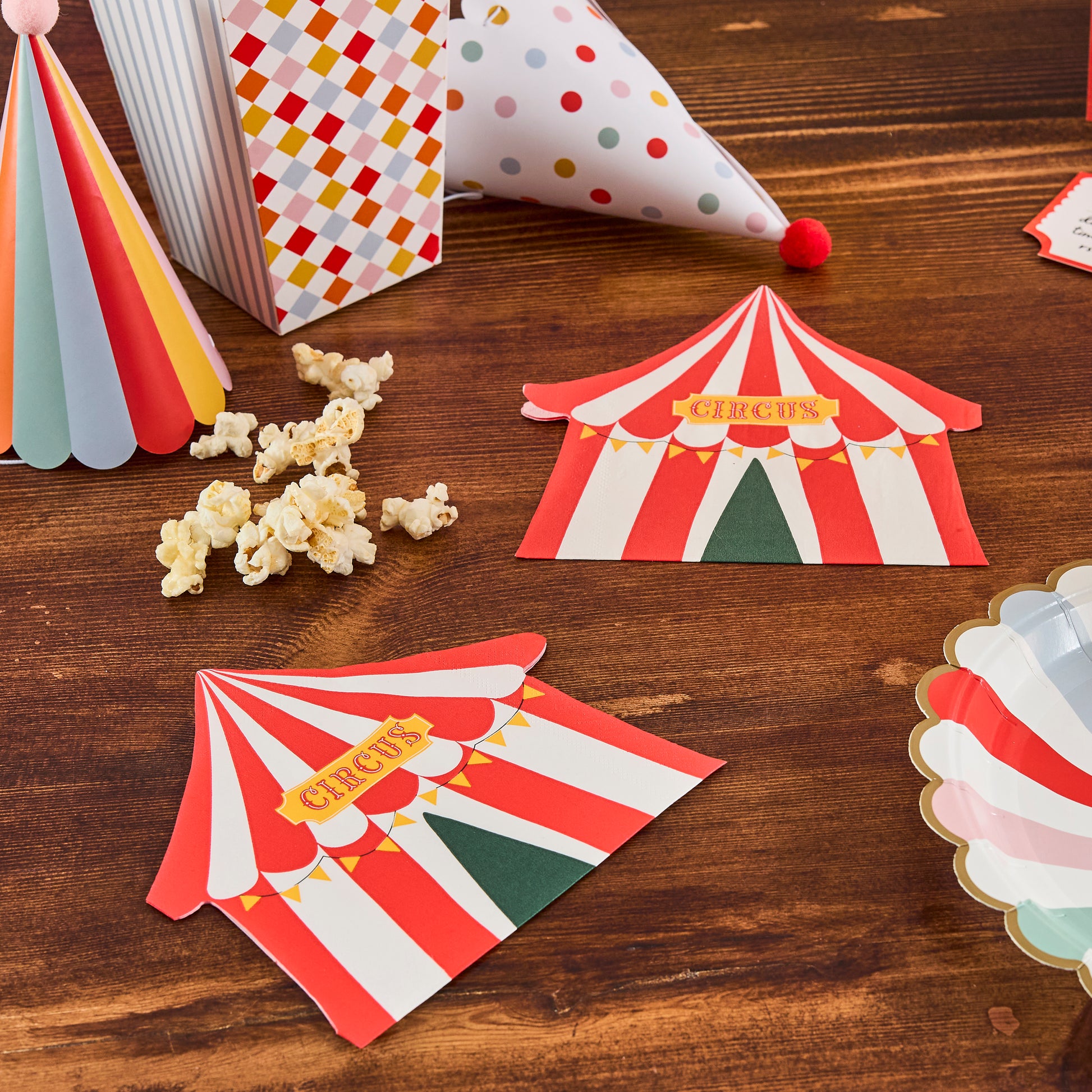 Circus Tent Paper Napkins | Circus Party Decorations UK