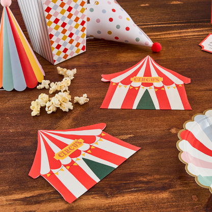Circus Tent Paper Napkins | Circus Party Decorations UK