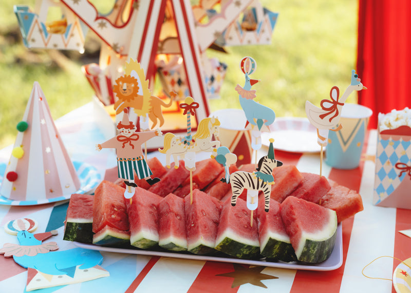 Circus Party Themed Cake Toppers Food Picks