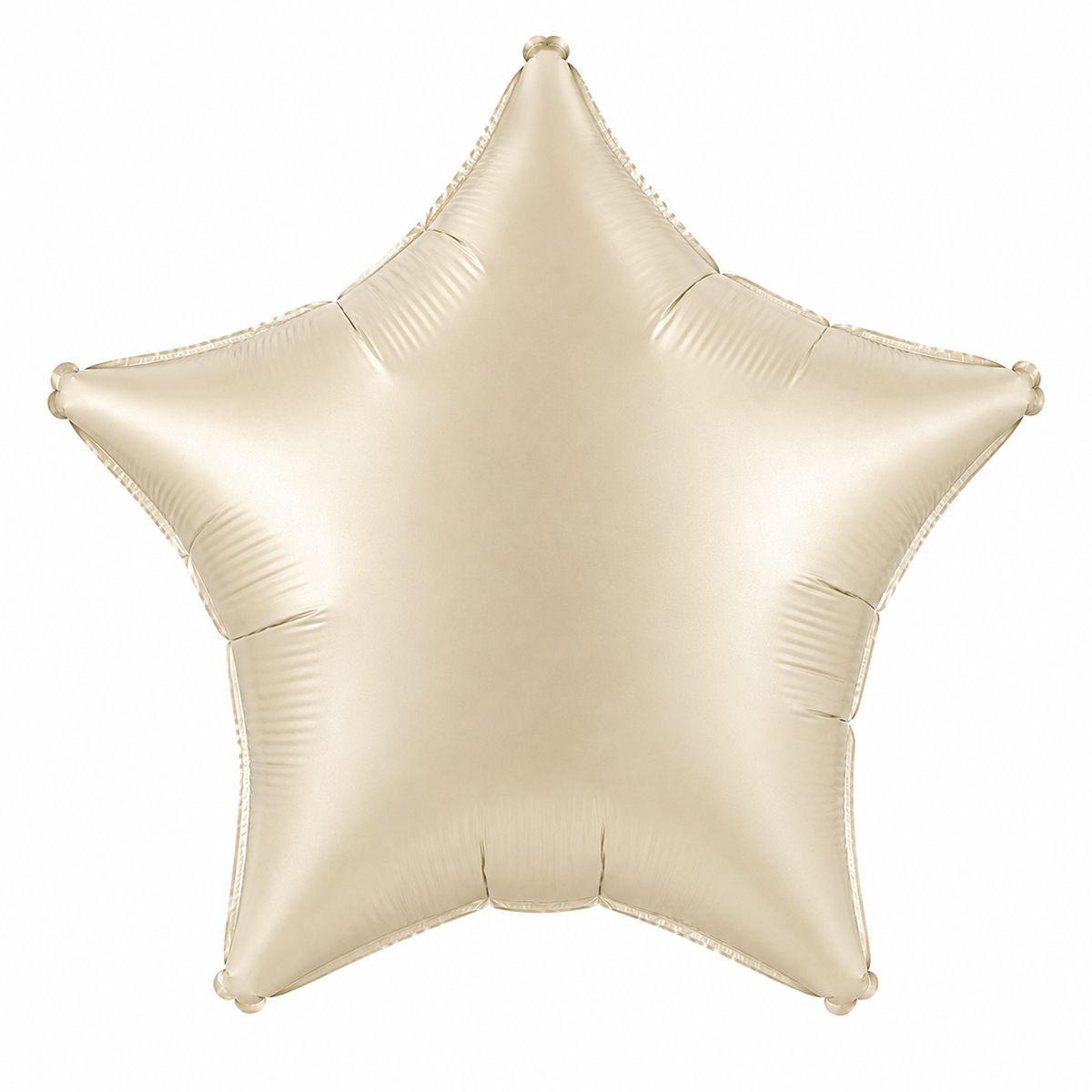 Star Foil Balloon - Cream Satin 18"