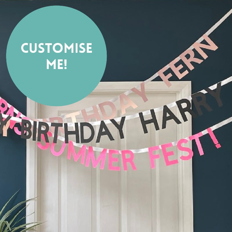 Custom Made Birthday Banner | Party Banner Say Whatever You Want
