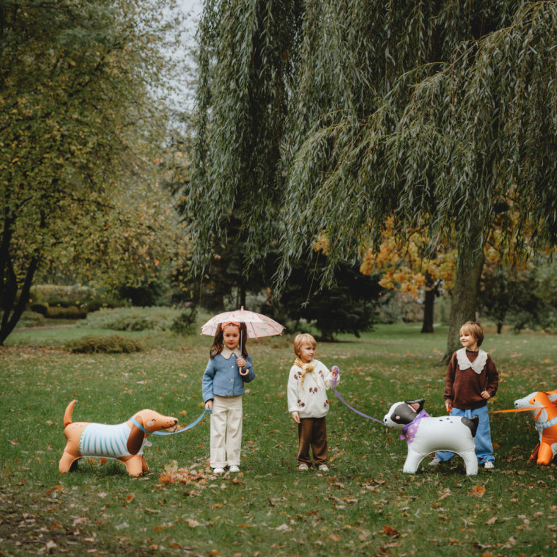 Adorable Dachshund Standing Foil Balloon