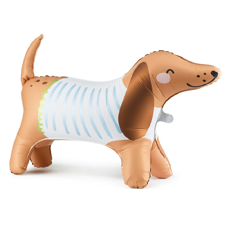 Adorable Dachshund Standing Foil Balloon