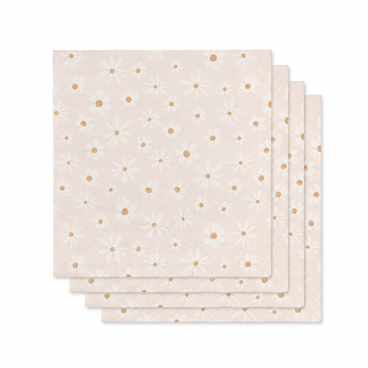 Pink Daisy Paper Party Napkins