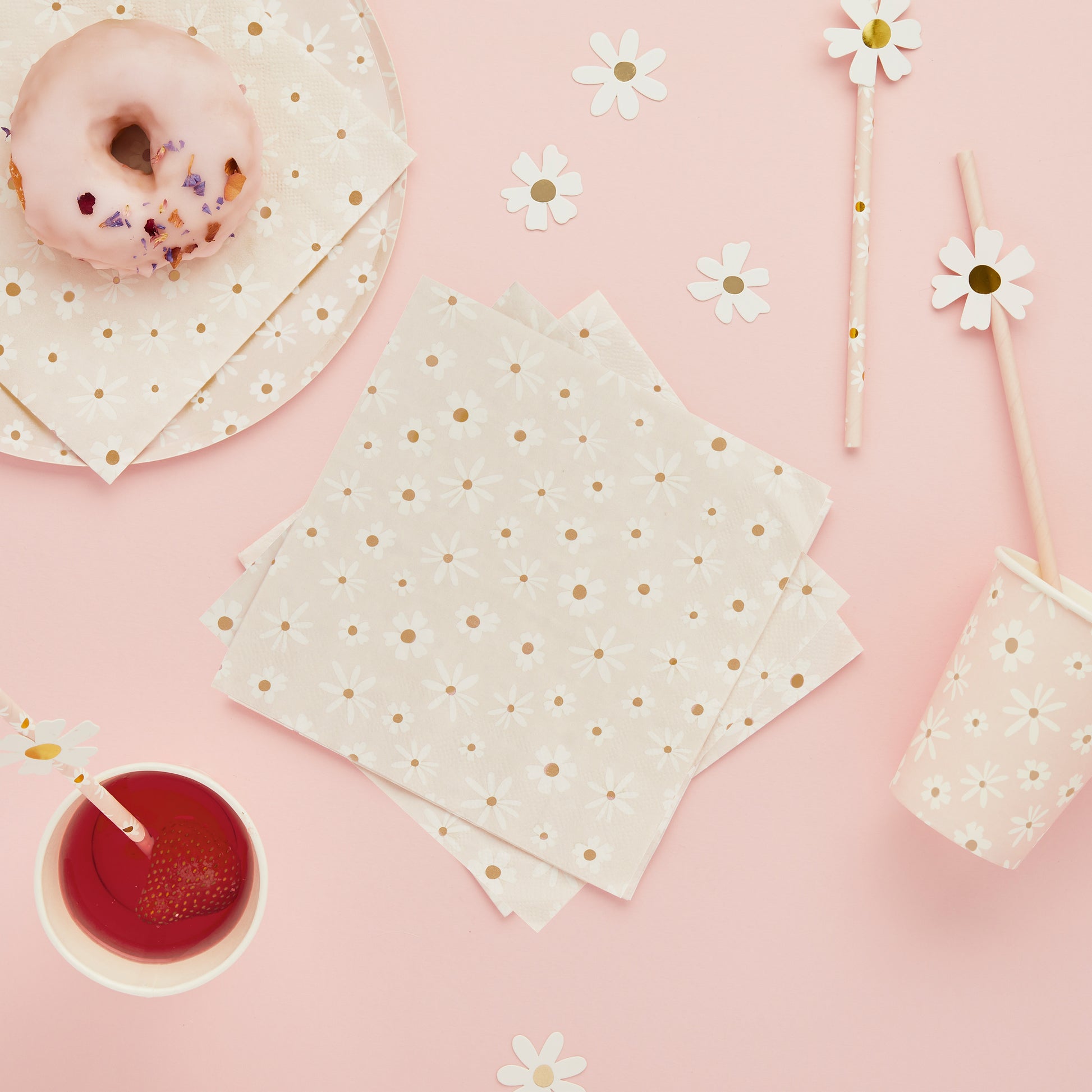 Pink-Daisy-Paper-Party-Napkins
