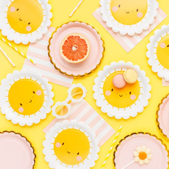 Cute Sun Party Plates