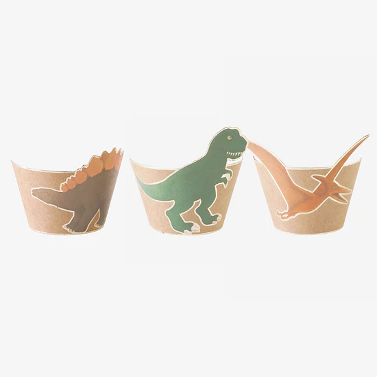 Dinosaur Cupcake Cases | Dinosaur Party Cake Wrappers