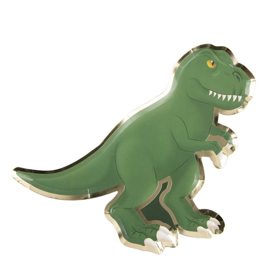 Dinosaur Shaped party Plates | Jurassic Party Plates in the shape of T-Rex