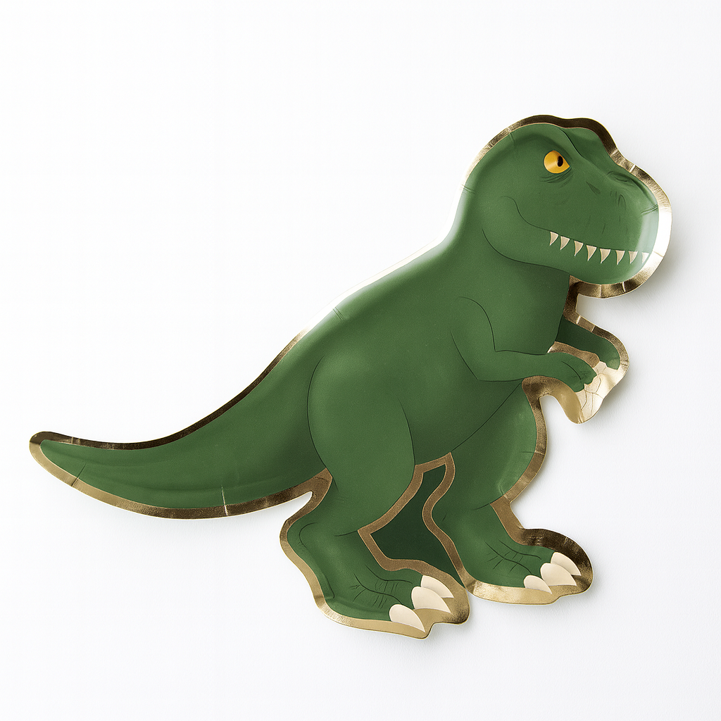 Dinosaur Shaped Paper Party Plates for Parties UK