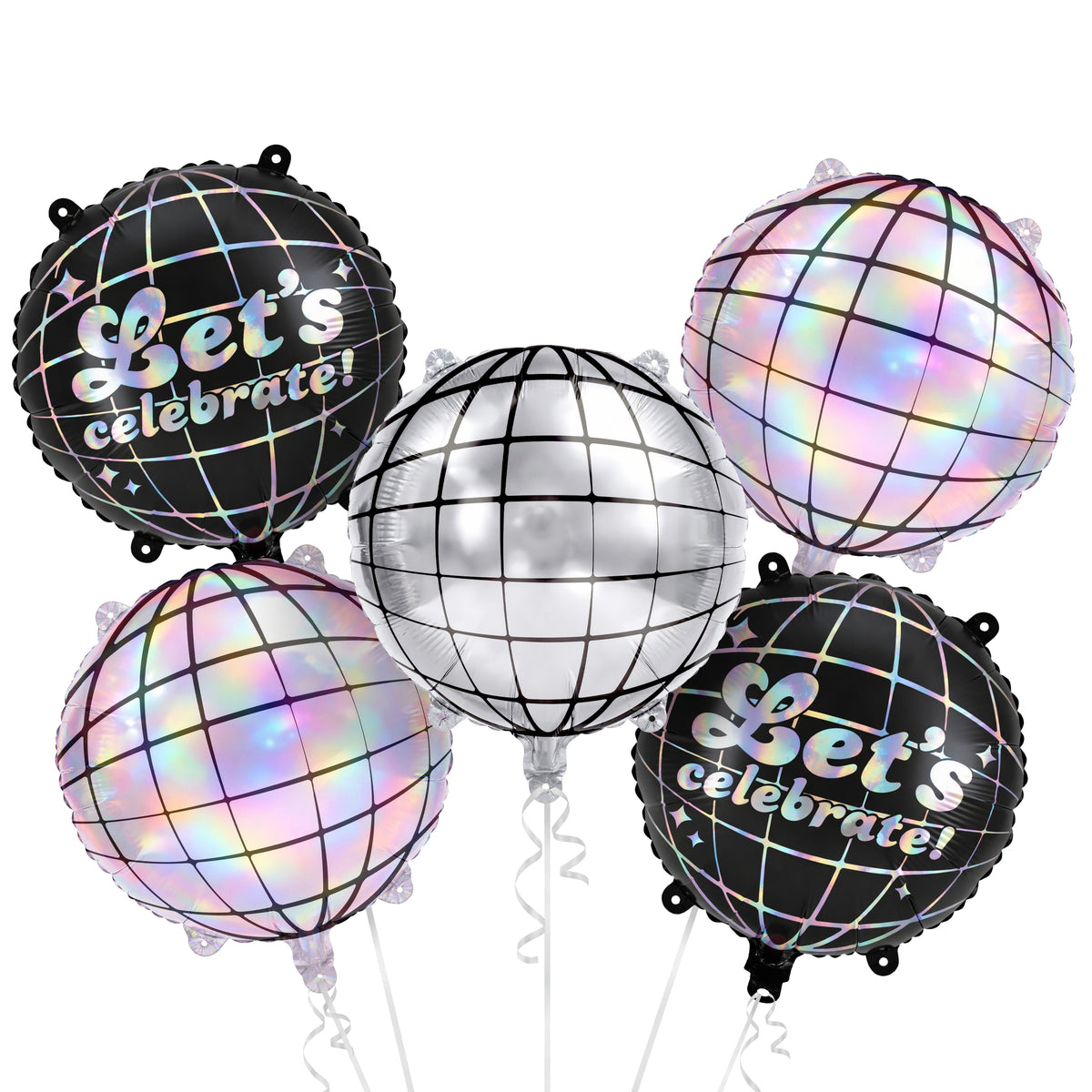 Disco Ball Balloon Bouquet Bunch