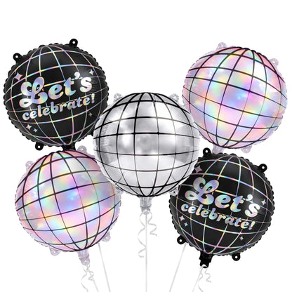 Disco Ball Balloon Bouquet Bunch