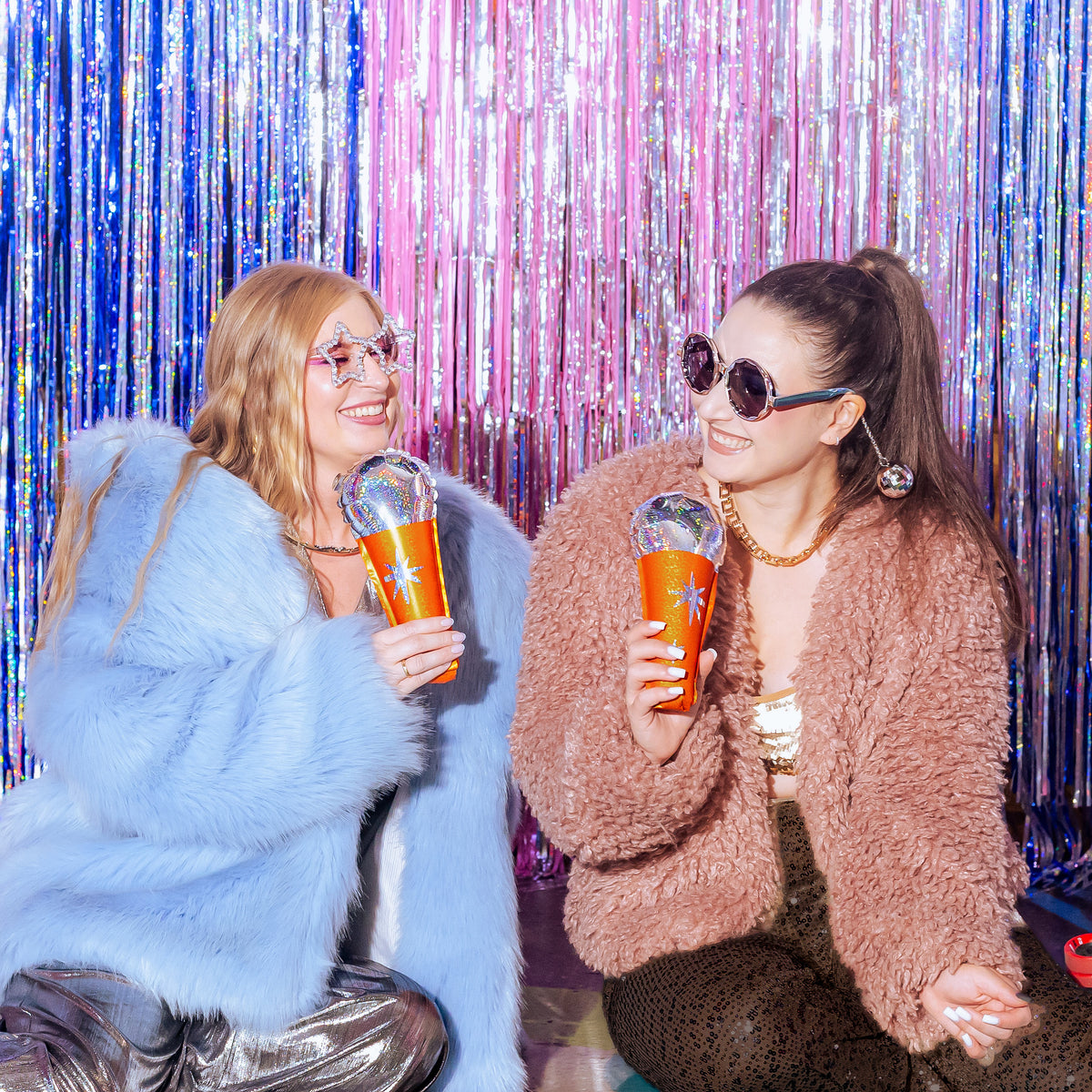 Holographic Microphone Foil Balloons – 3 Pack