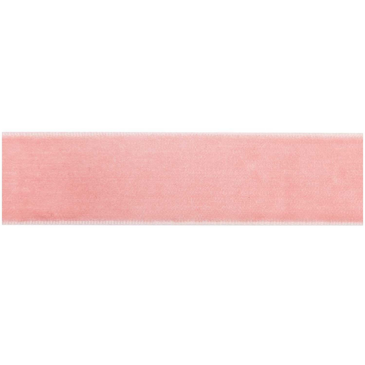 Soft pink velvet ribbon 25mm wide for bows and gift wrapping