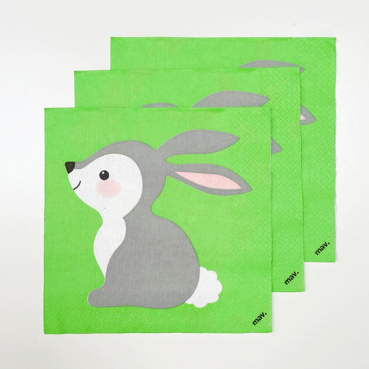 Woodland Bunny & Friends Napkins | Easter Napkins UK