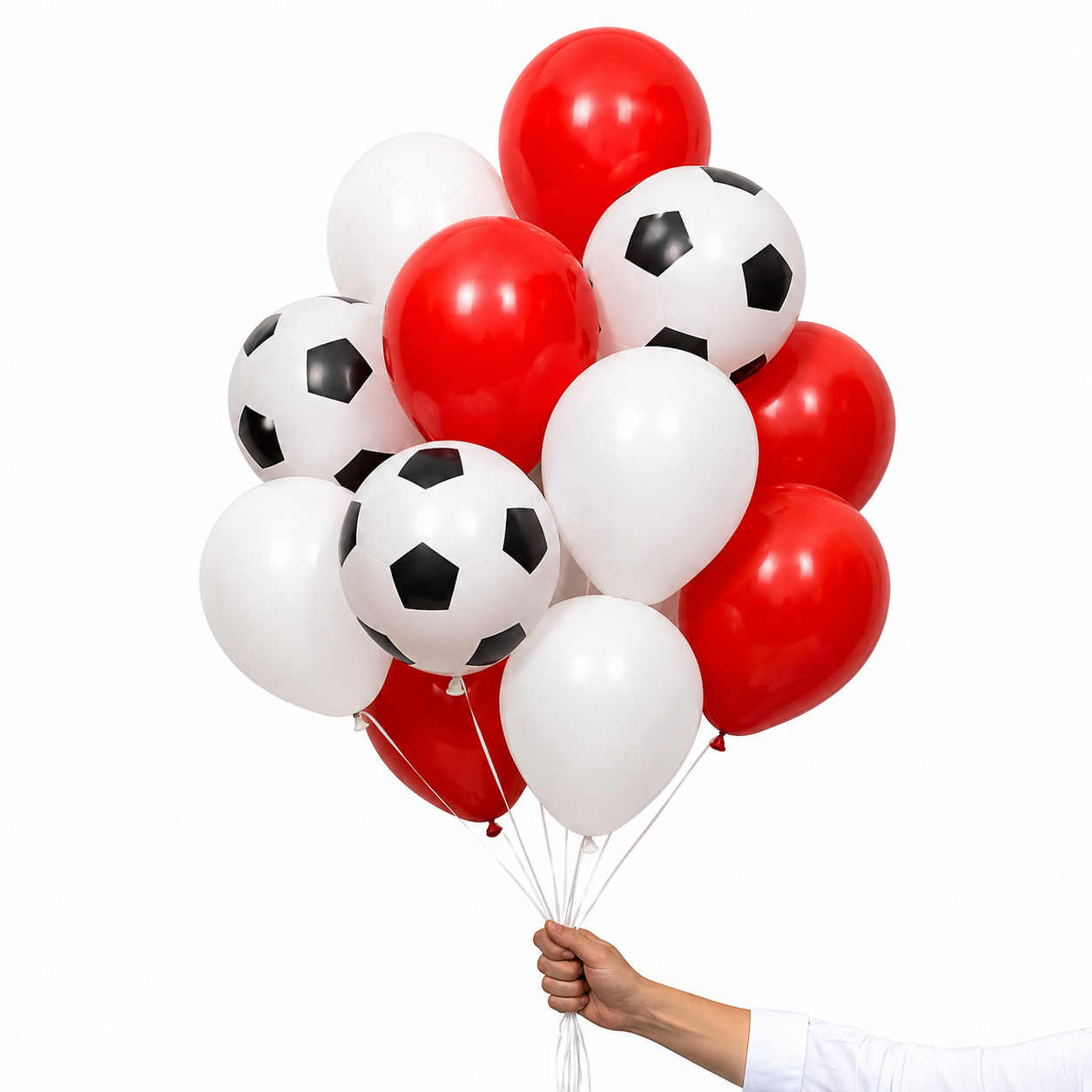 England World Cup Football Mix Balloons (12 Pack)