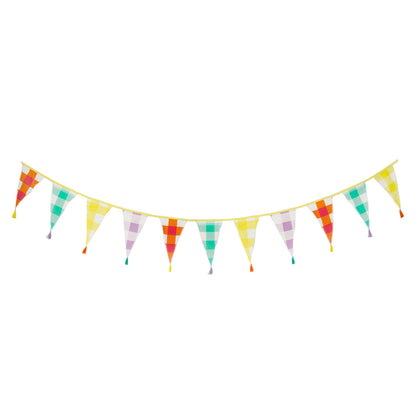 Fabric Gingham Bunting - Talking Tables - Pretty Little Party Shop