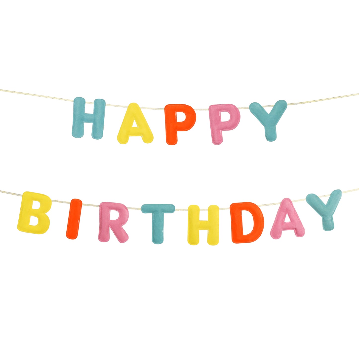Large Felt Happy Birthday Banner | Rainbow Reusable Decoration