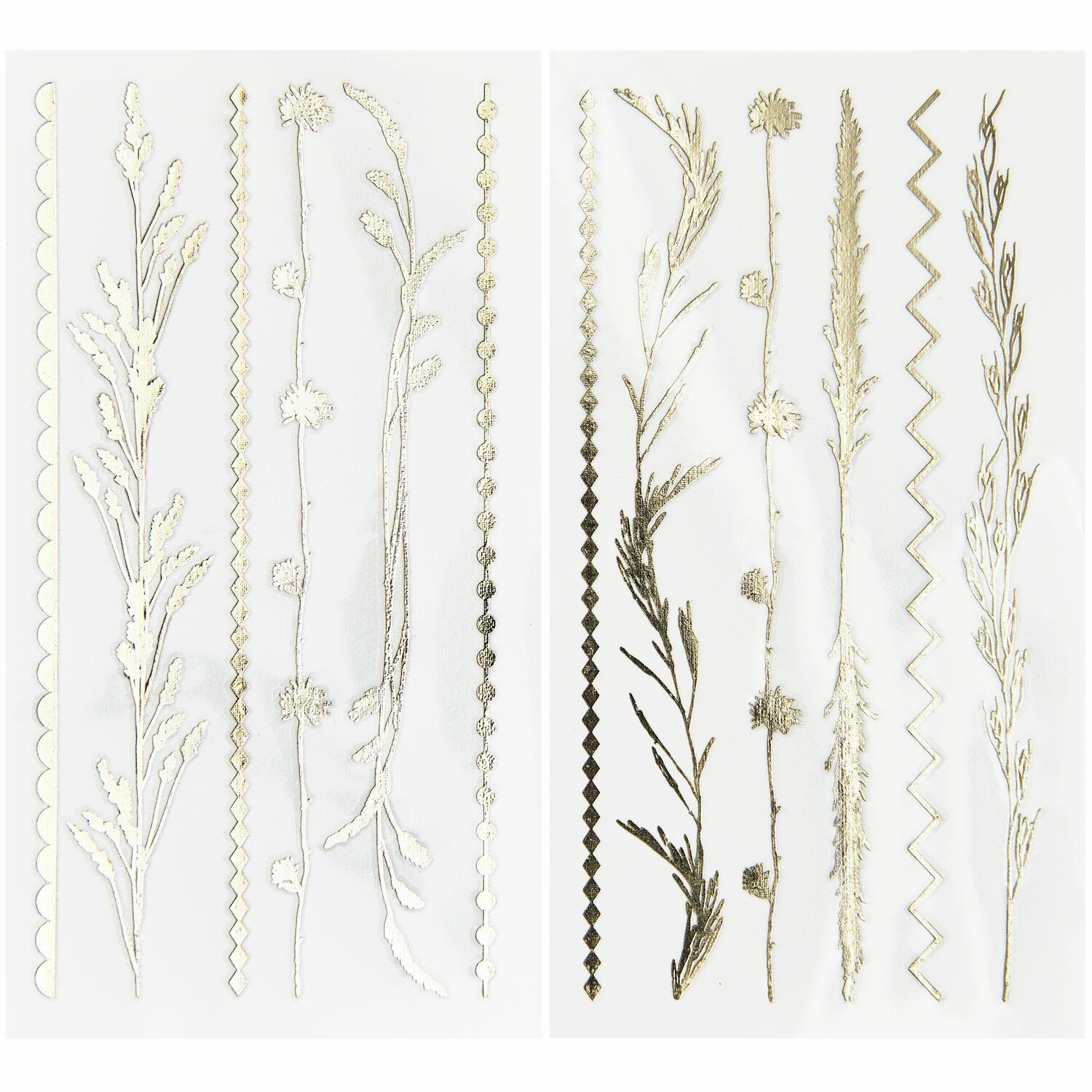 Festival Boho Temporary Tattoos with Gold Foil | Pretty Little Party Shop