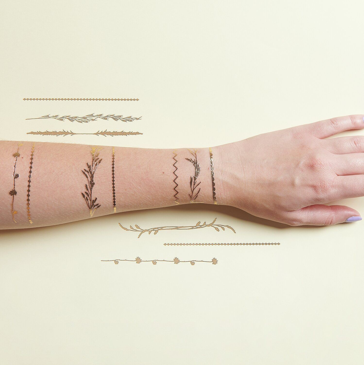 Festival Boho Temporary Tattoos with Gold Foil | Pretty Little Party Shop