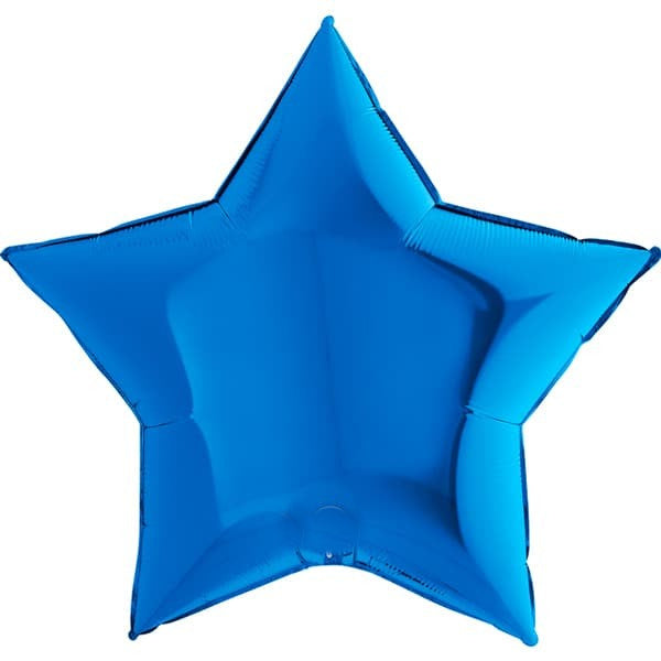 Sapphire Blue Foil Balloon Star