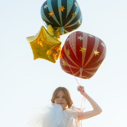 Striped Foil Balloons - Circus Theme Balloons