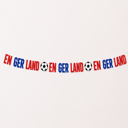 EN GER LAND Football Party Banner | England Football Decorations