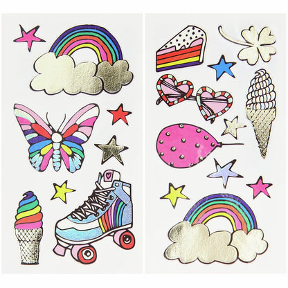 Rainbow Temporary Tattoos – 19 Piece Set | Party Fun