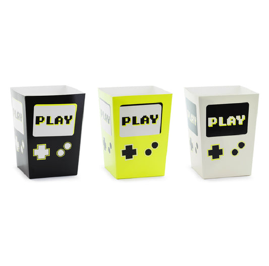 Gamer Party Popcorn Boxes | Gaming Party Treat Boxes