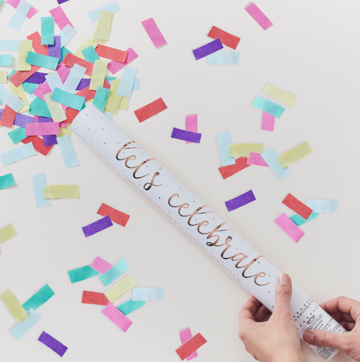Eco Biodegradable Confetti Cannon | Confetti Shooter | Party Confetti ...