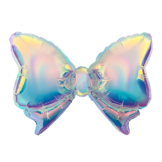 Giant Iridescent Bow Shaped Balloon | Bow Balloon UK