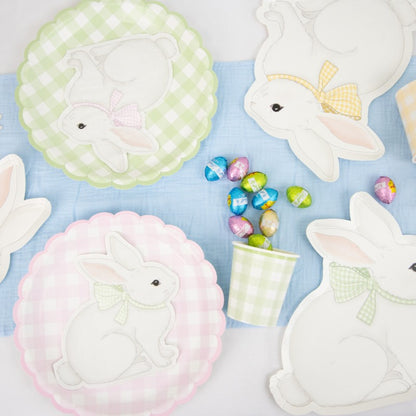 Pastel Gingham Paper Plates | Gingham Party Supplies