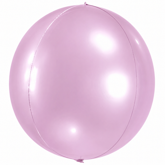 Pale Pink Globe Foil Balloon 15" | Orb Balloon | Pretty Little Party Shop