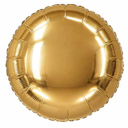 Gold Foil Balloon Round and Shiny