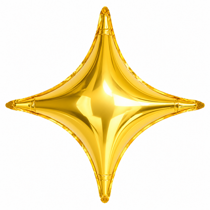 Godl Four Point Star Foil Balloon UK