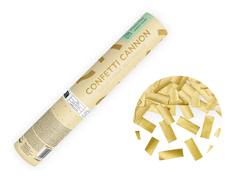 Gold Confetti Cannon for Parties