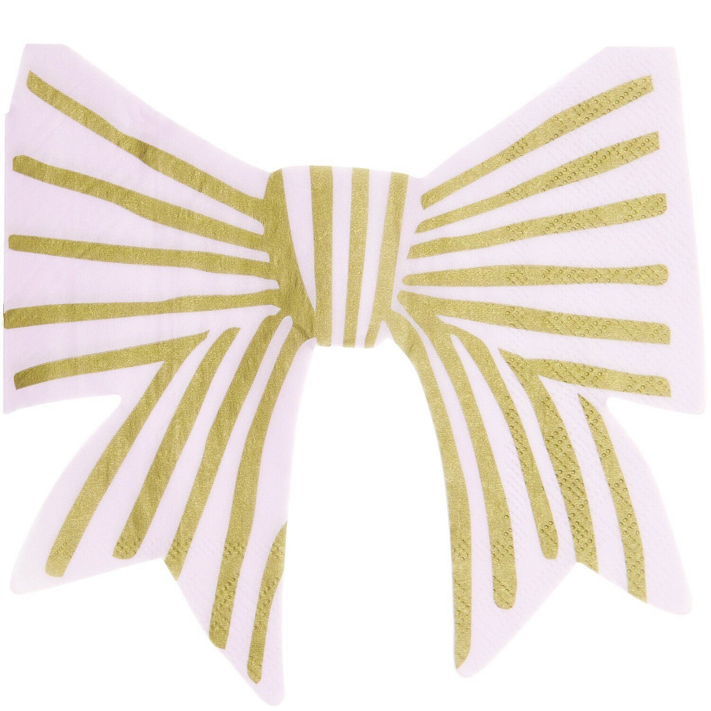 Pink and Gold Bow Shaled Napkins