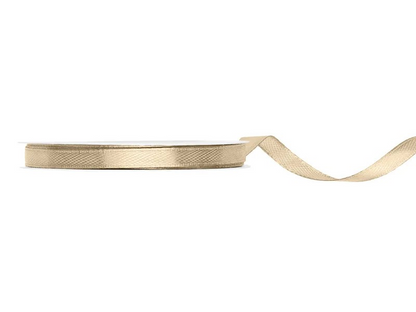Gold ribbon on a white background