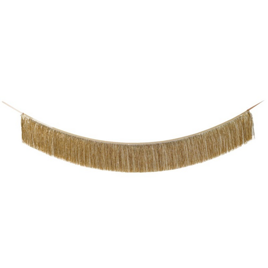 Tinsel Fringe Garland - Gold