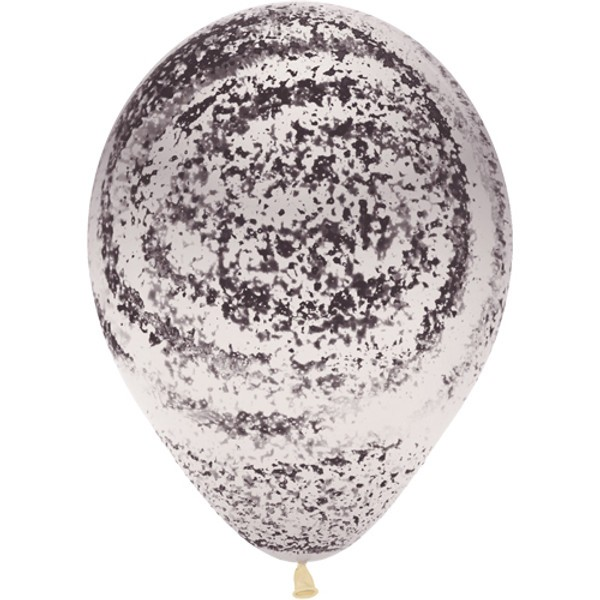 Graffiti Marble Balloons Black - Sempertex