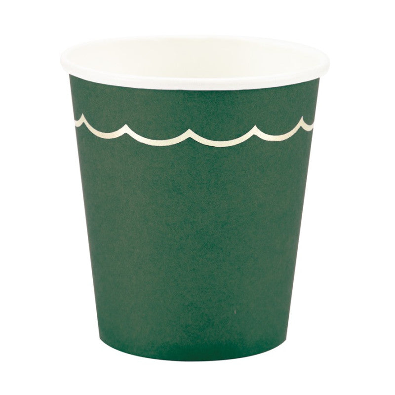 Forest Green Paper Cups | Wedding Paper Cups UK – Pretty Little Party Shop